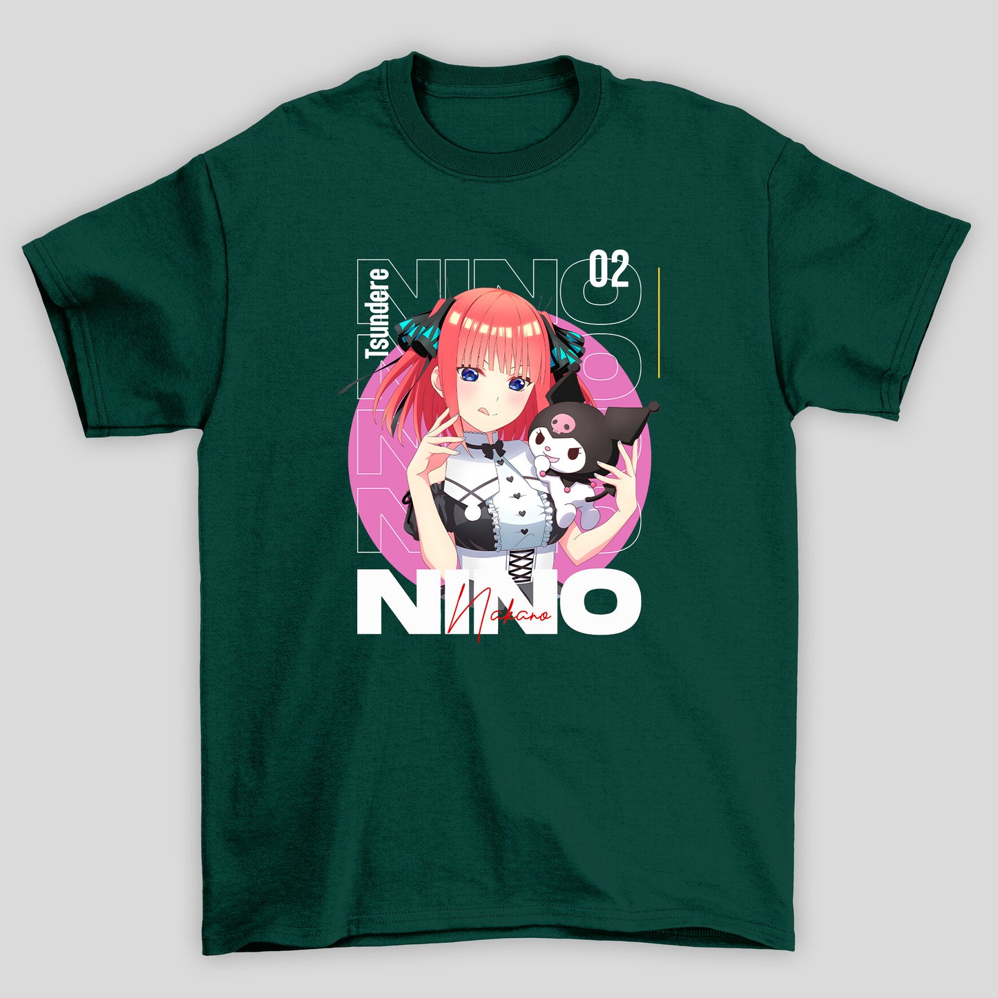 Camiseta Básica Unissex The Quintessential Quintuplets Nino Kuromi