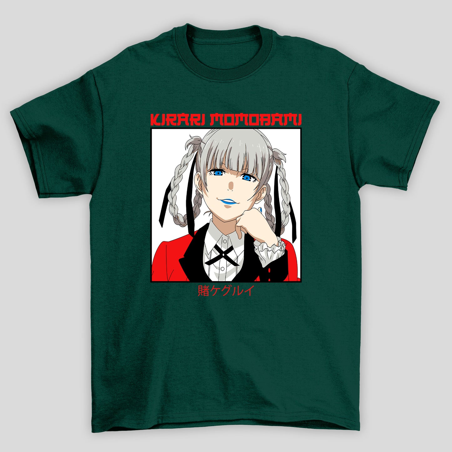 Camiseta Básica Unissex Kirari Momobami Kanji Kakegurui