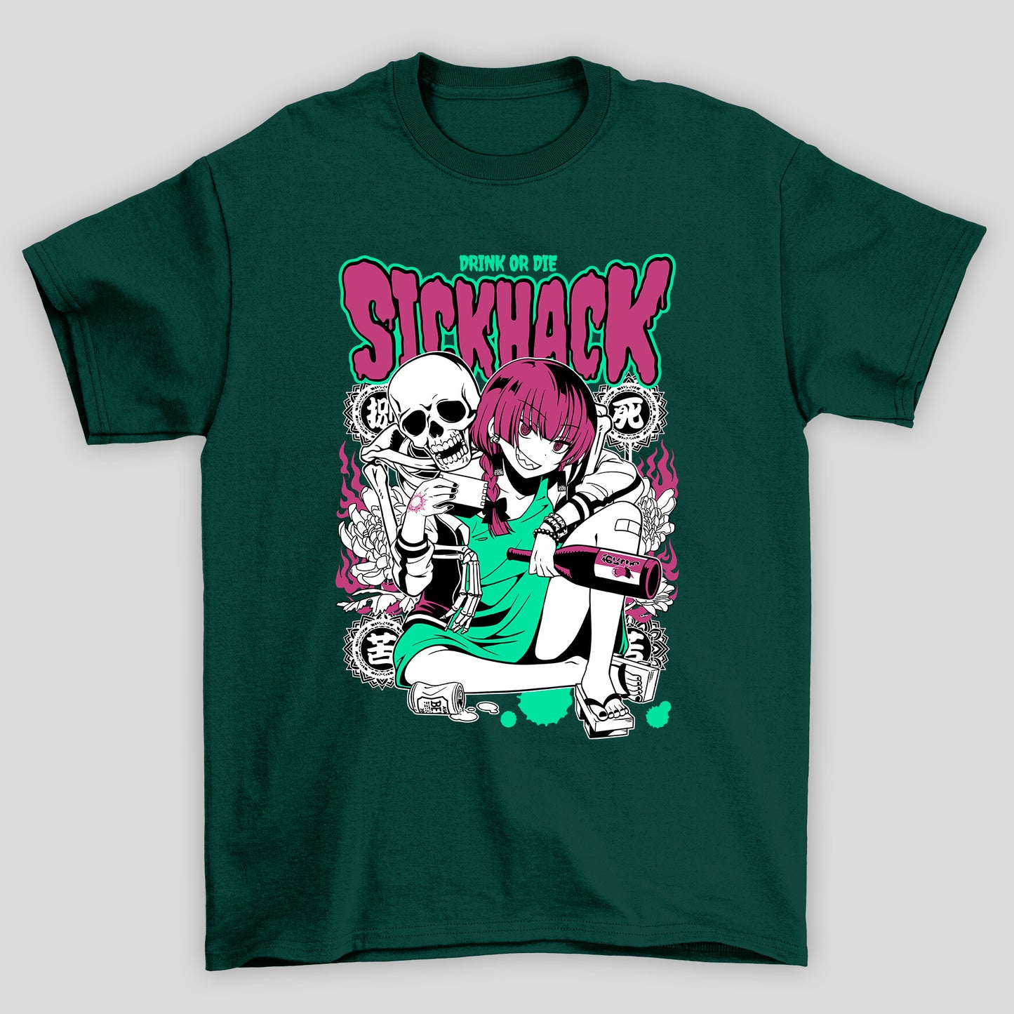 Camiseta Básica Unissex Stickhack Hiroi Kikuri Bocchi The Rock
