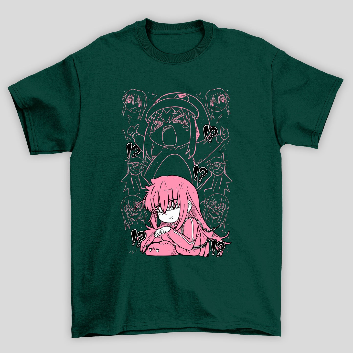 Camiseta Básica Unissex Gotou Emoções Bocchi The Rock