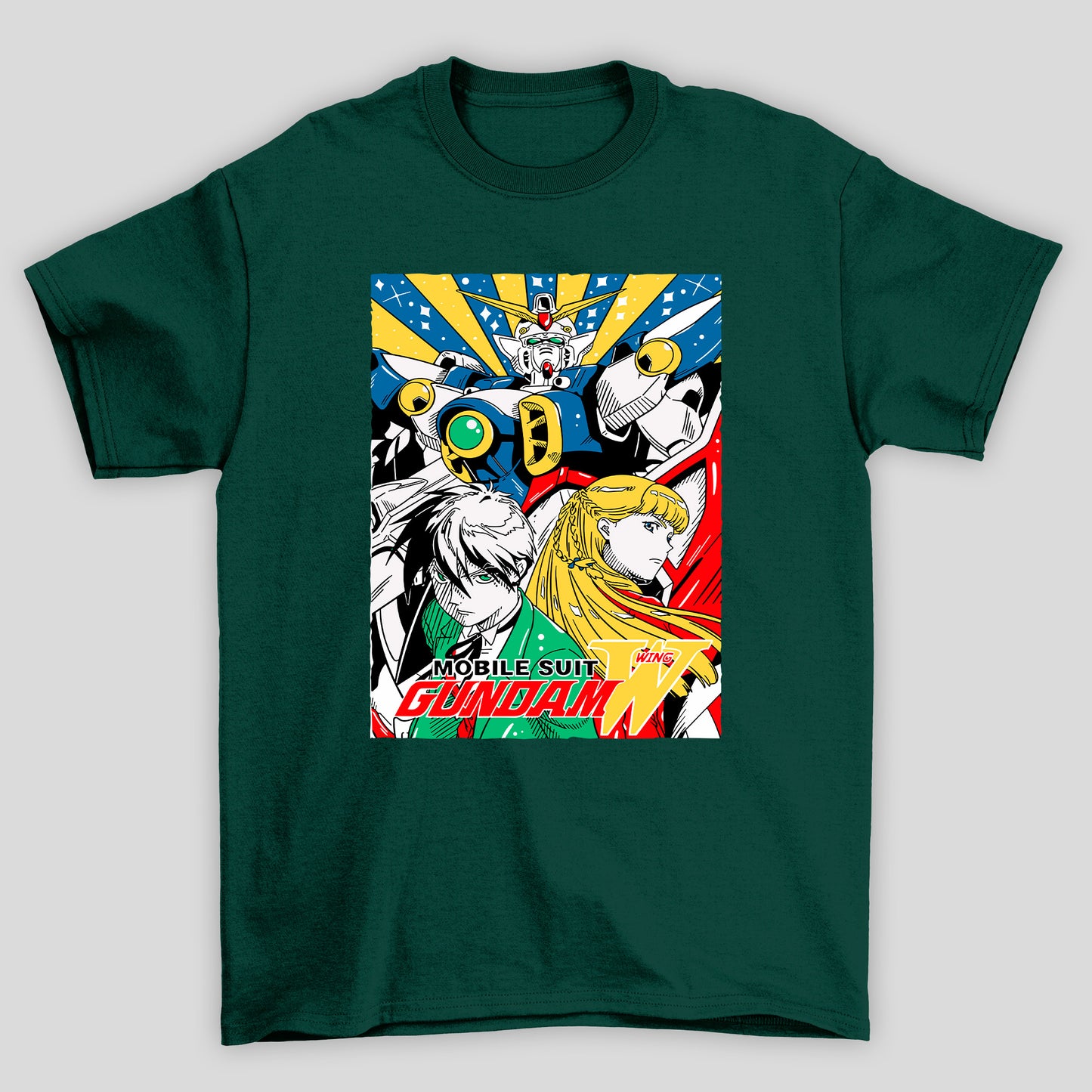 Camiseta Básica Unissex Gundam Mobile Suit W Wing