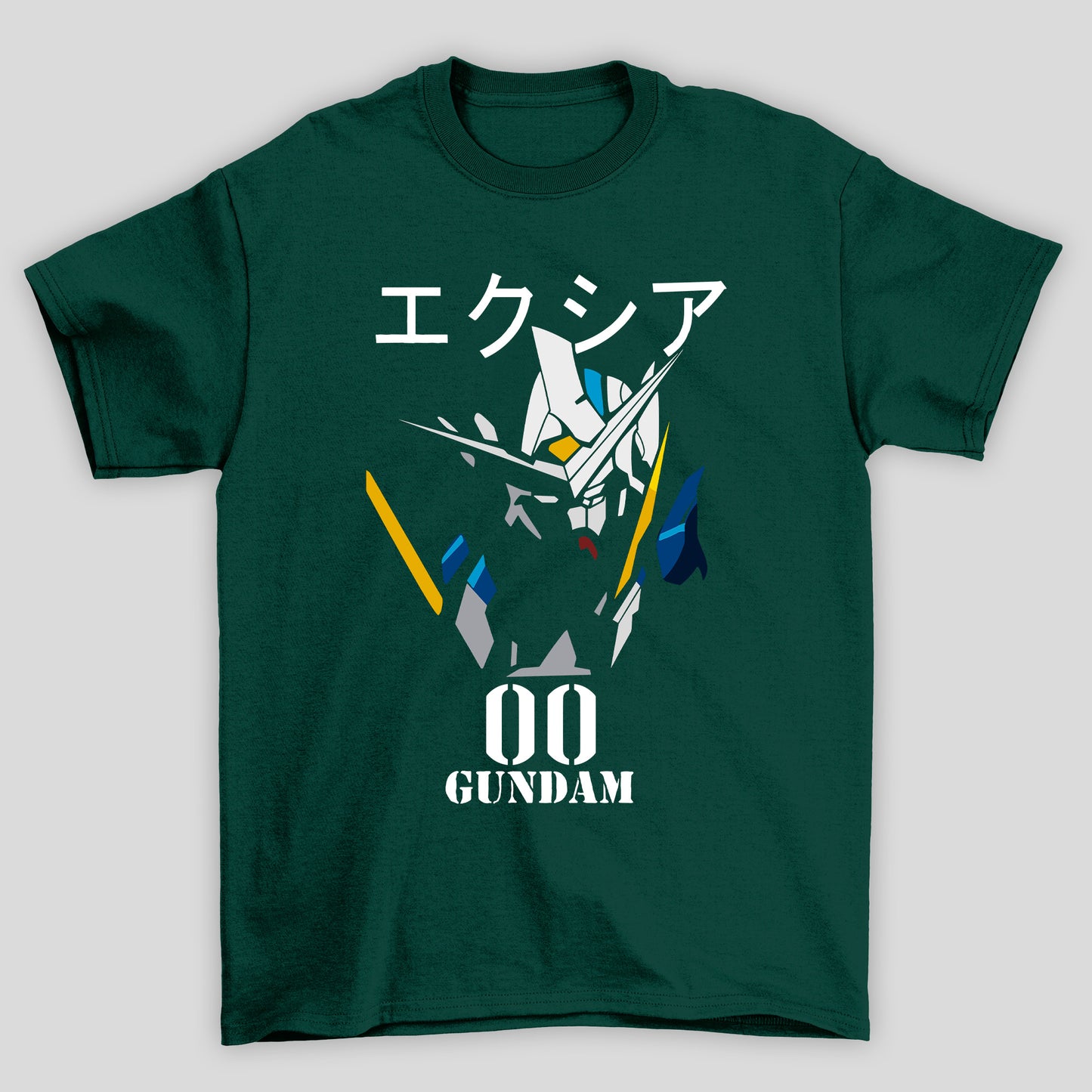 Camiseta Básica Unissex Gundam Kanji 00
