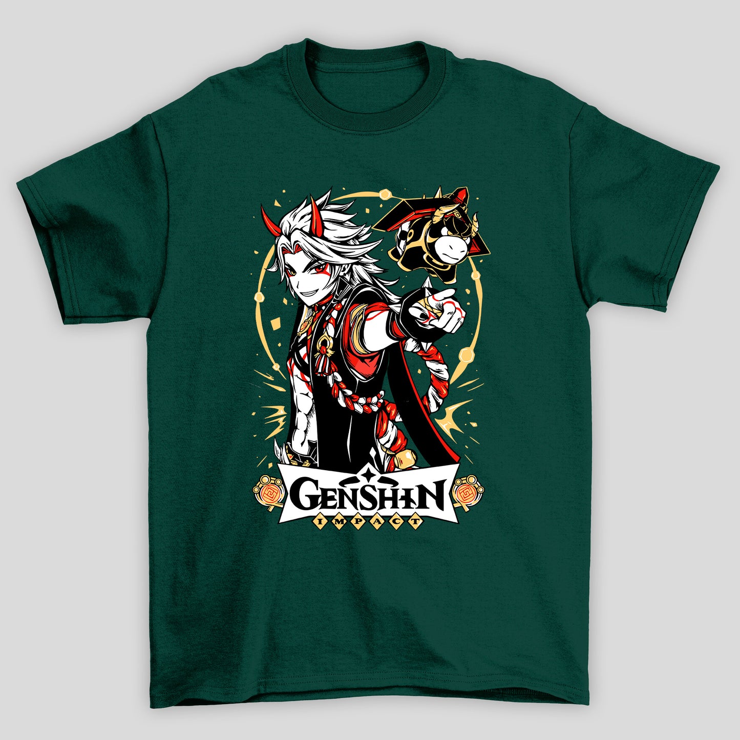 Camiseta Básica Unissex Arataki Itto Touro Genshin