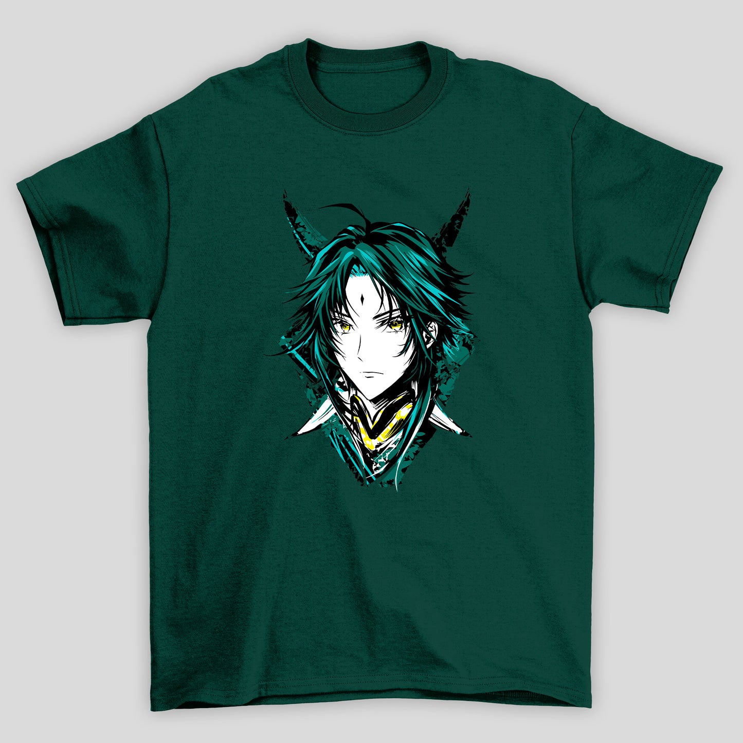 Camiseta Básica Unissex Xiao Rosto Genshin