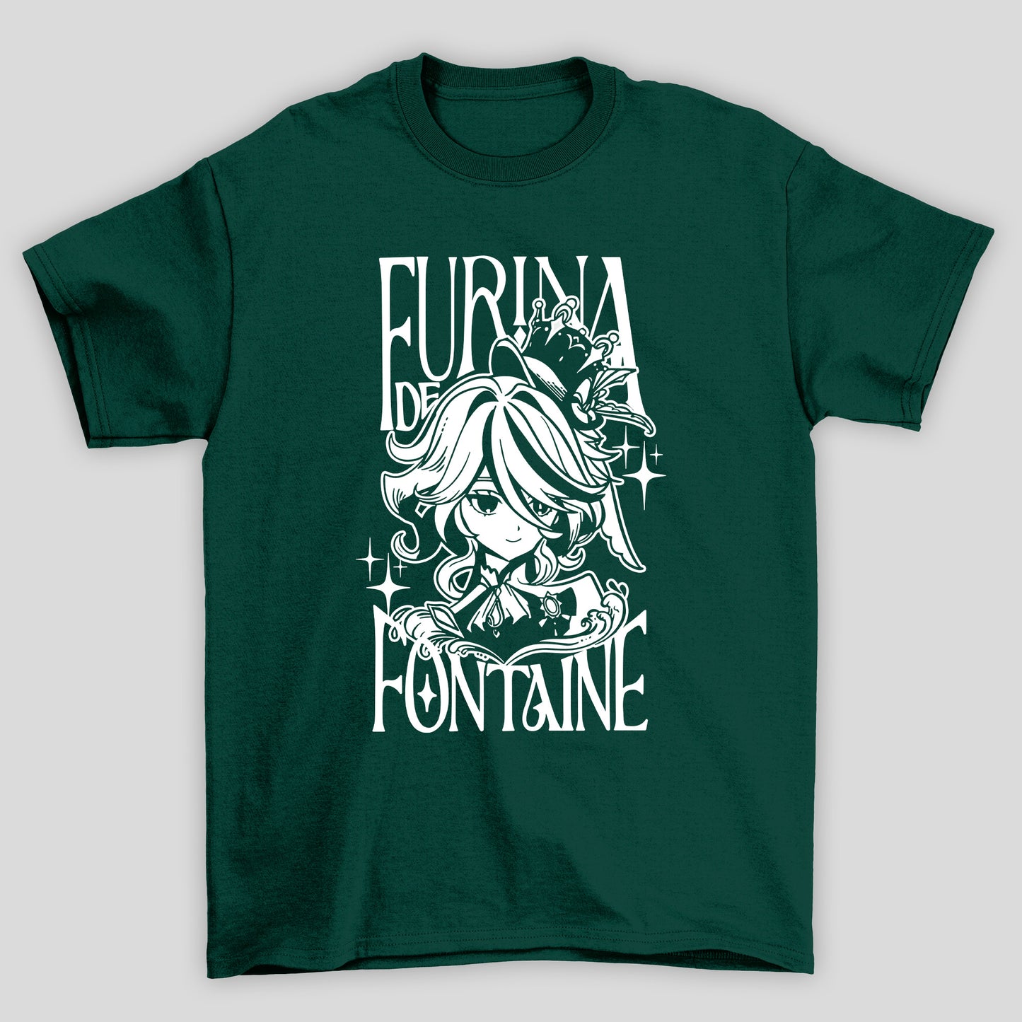 Camiseta Básica Unissex Furina De Fontine Genshin