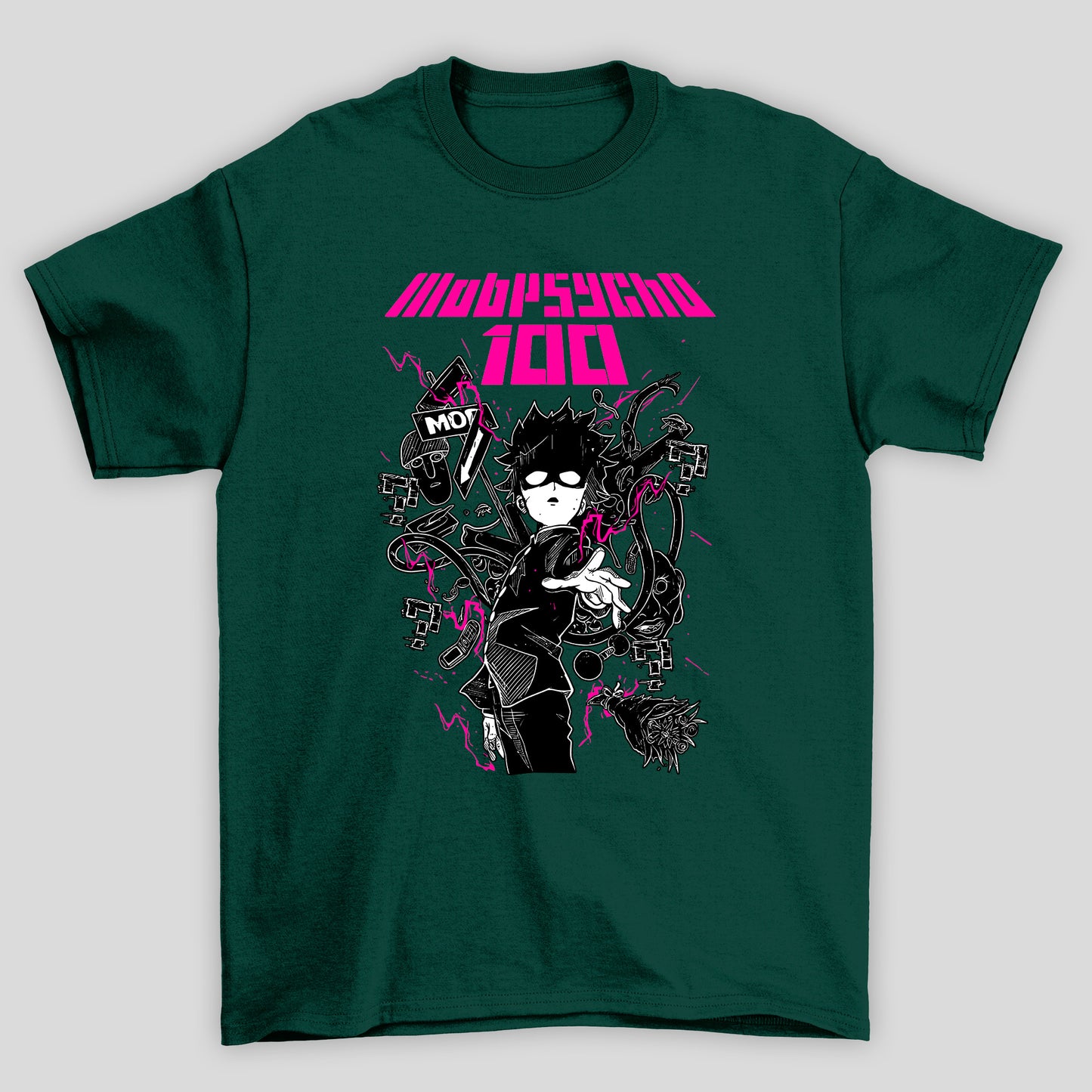 Camiseta Básica Unissex Shigeo Kageyama Poderes Mob Psycho 100