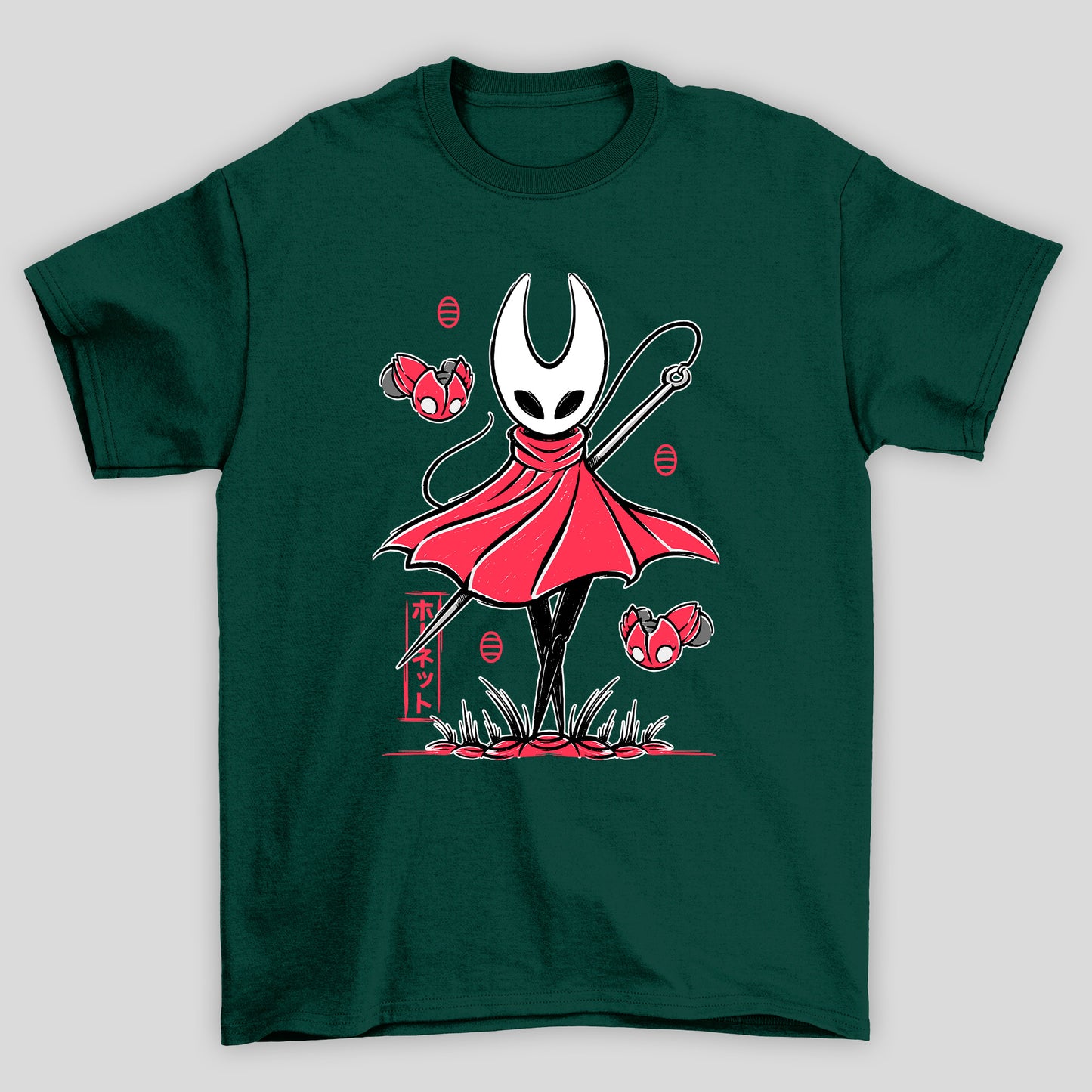 Camiseta Básica Unissex Hollow Knight Silksong Hornet Agulha