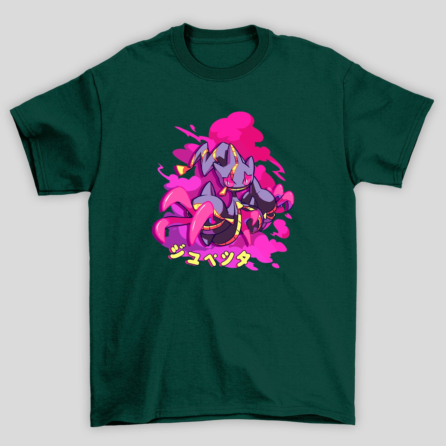 Camiseta Básica Unissex Mega Banette Kanji Pokemon Halloween