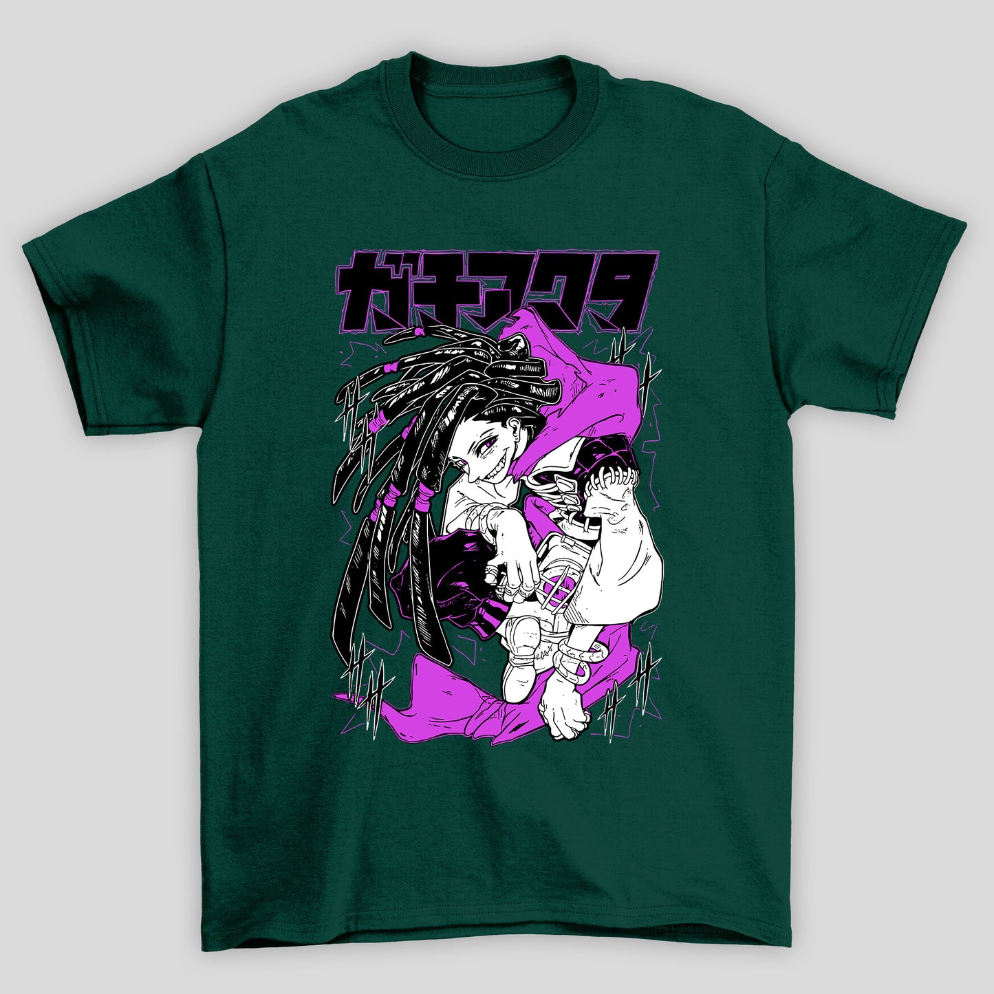 Camiseta Básica Unissex Abber Kanji Gachiakuta