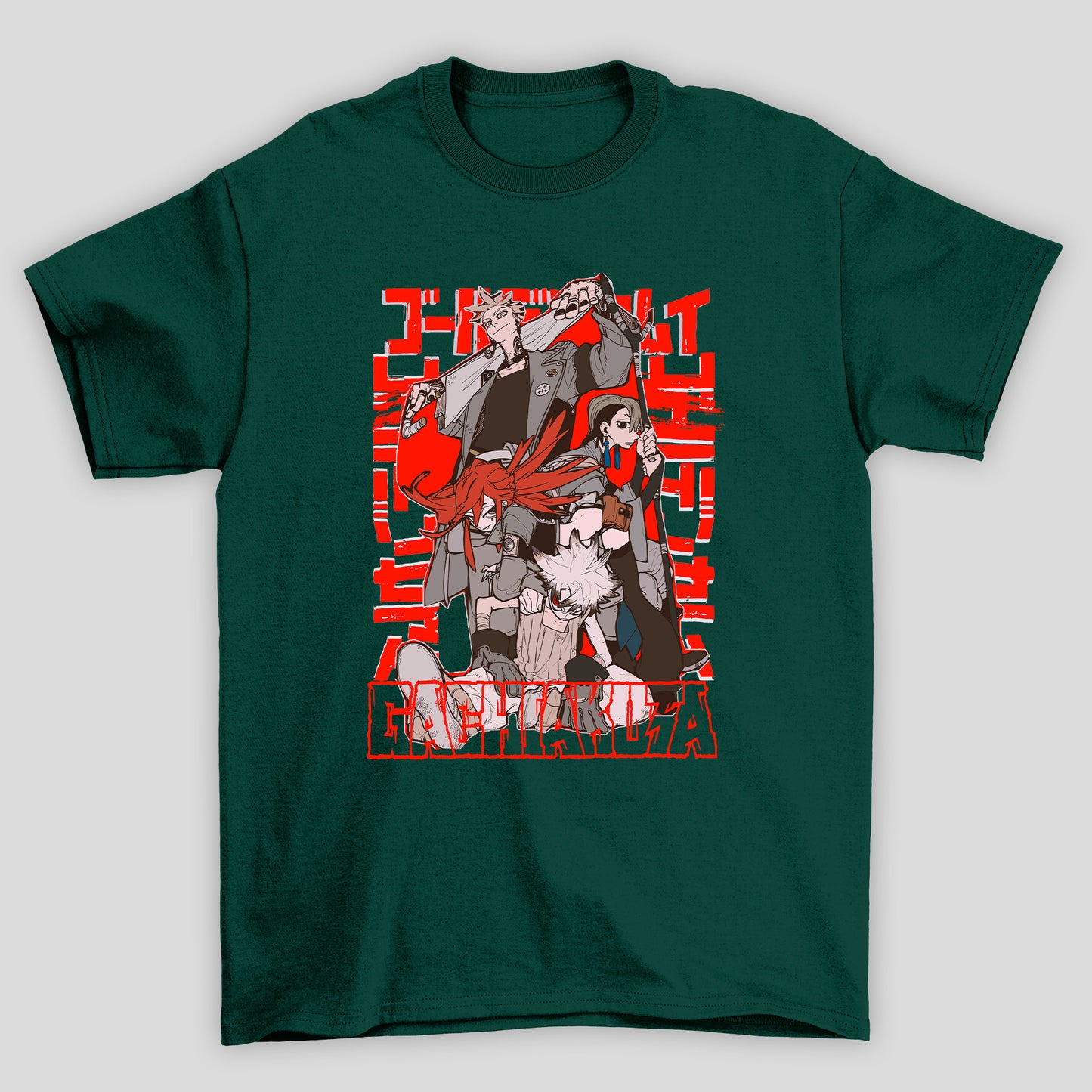 Camiseta Básica Unissex Personagens Kanji Gachiakuta