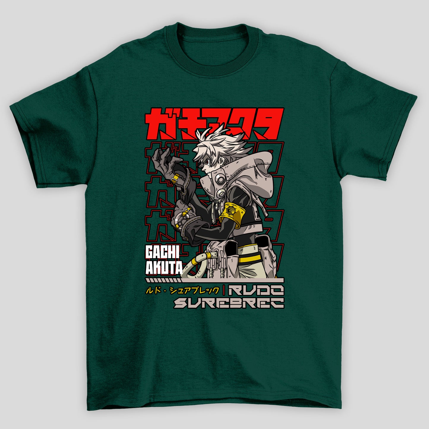 Camiseta Básica Unissex Rudo Sureberec Kanji Gachiakuta