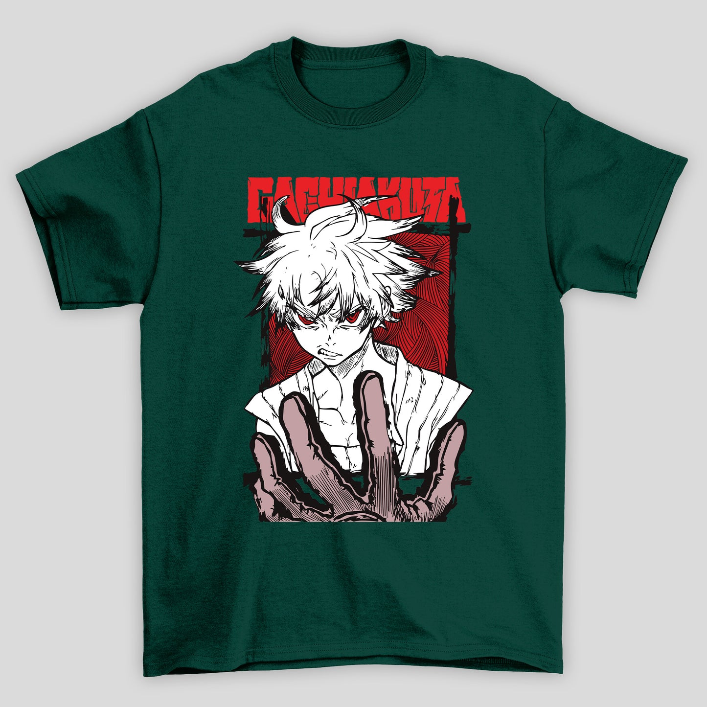 Camisetas Básicas Unissex Rudo Rosto Gachiakuta