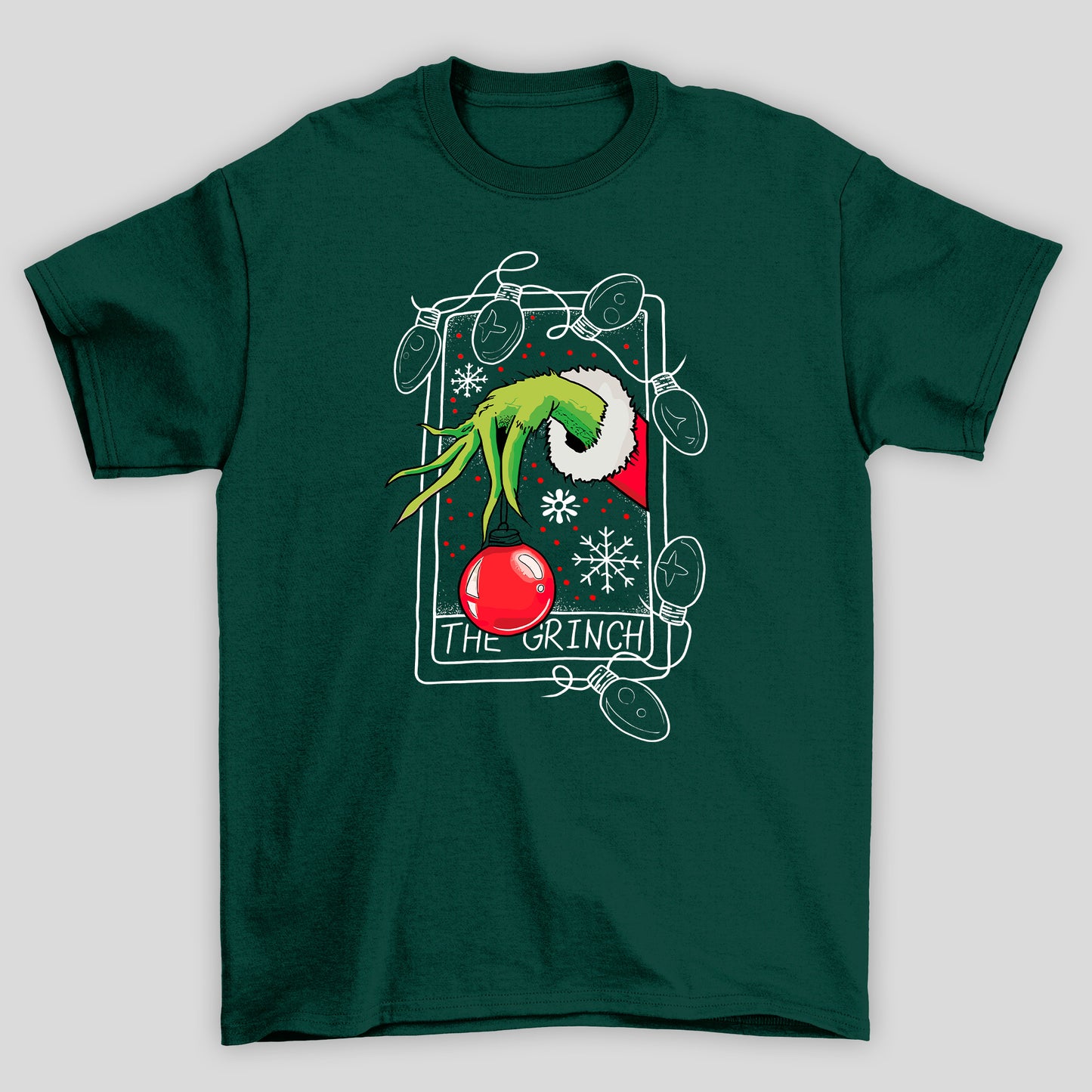 Camiseta Básica Unissex O Grinch Xtmas Ball