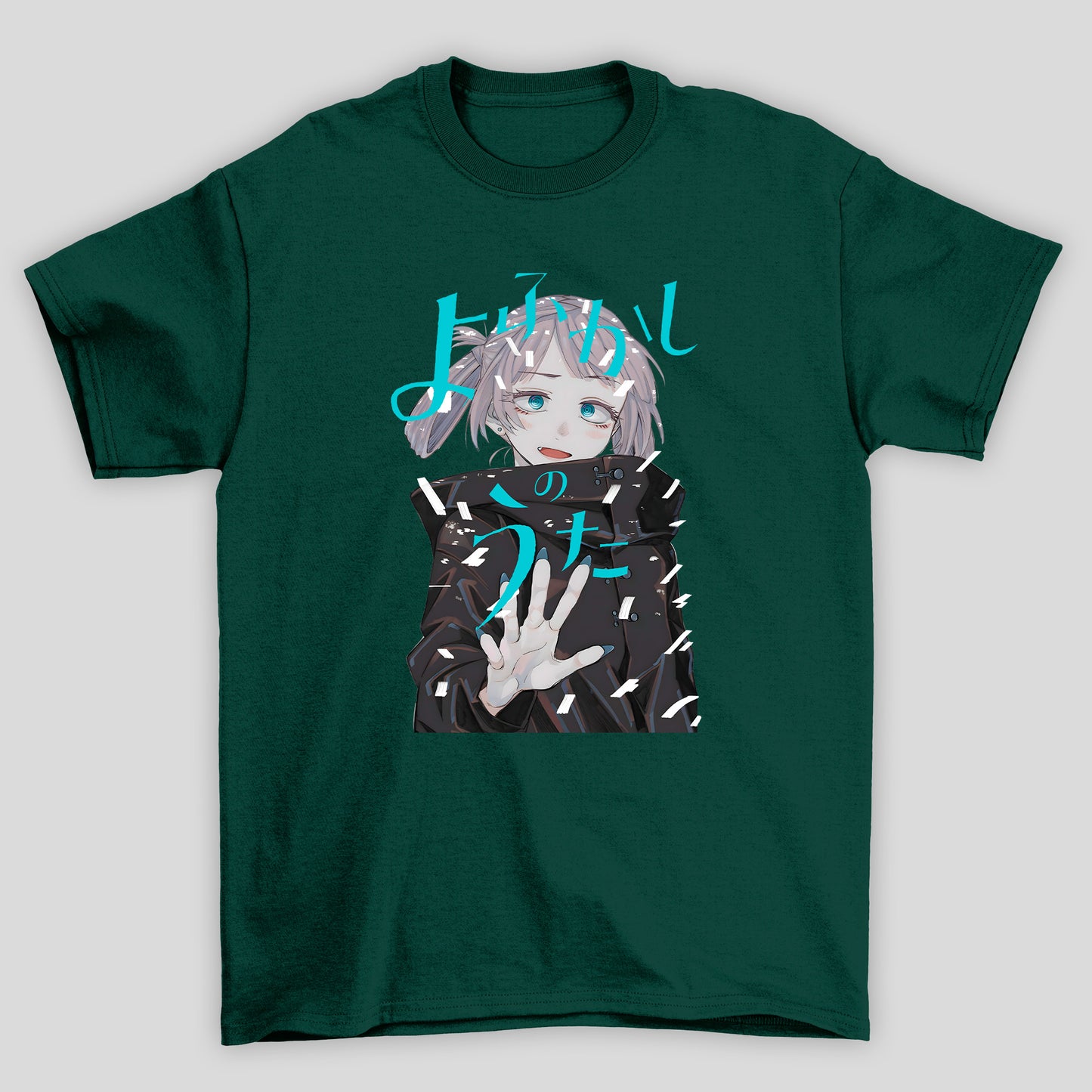Camiseta Básica Unissex Yofukashi No Uta Nazuna Nanakusa Kanji Azul