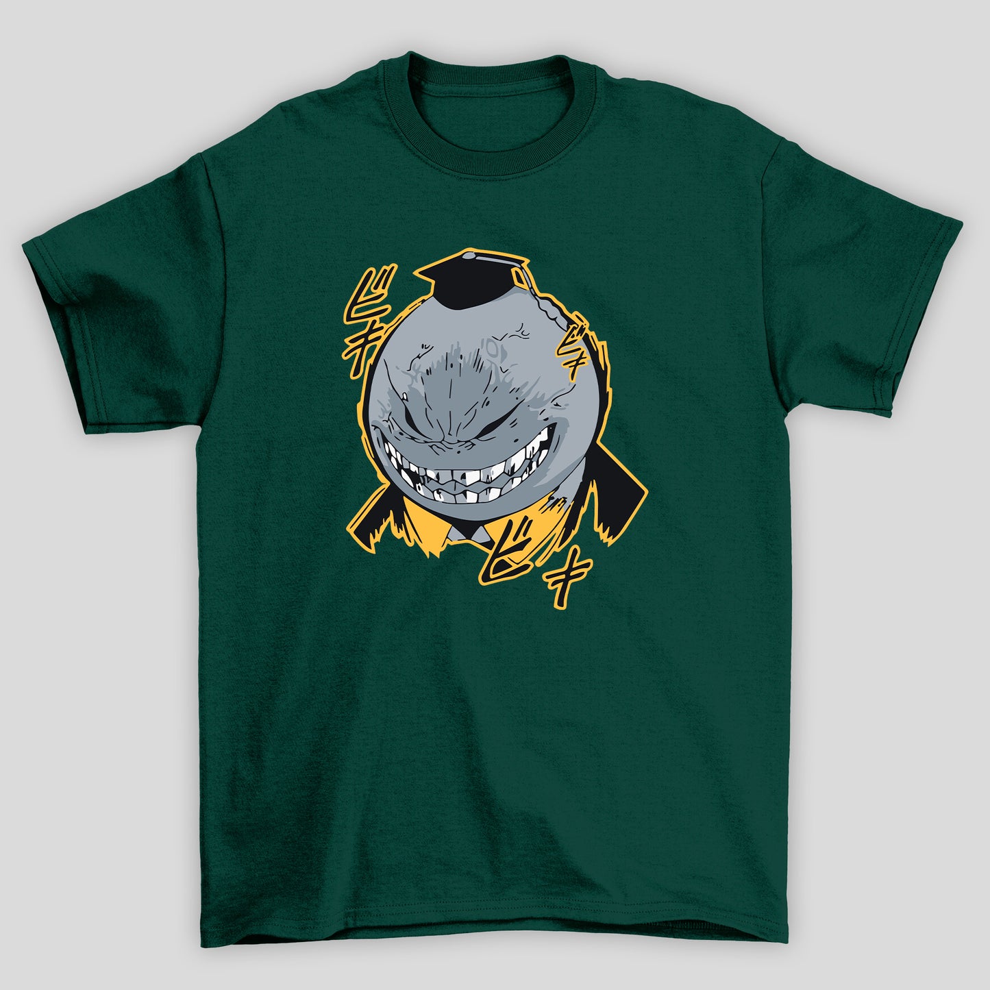 Camiseta Básica Unissex Koro Sensei 100% Rage Kanji