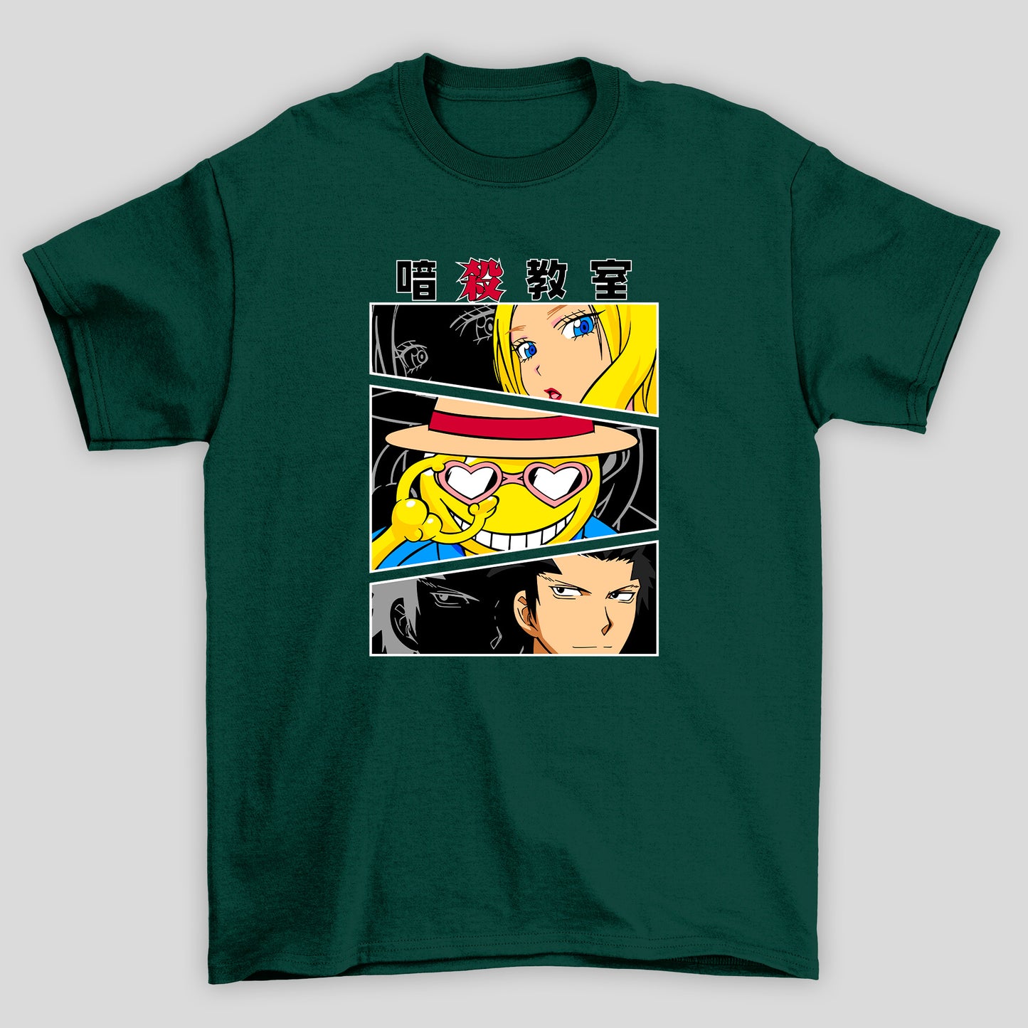 Camiseta Básica Unissex Koro Sensei Personagens Kanji