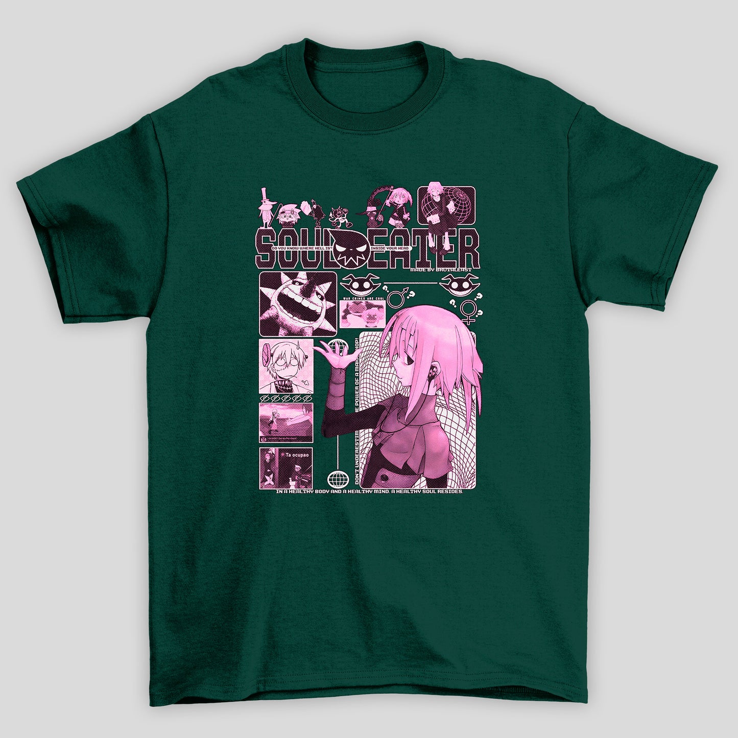 Camiseta Básica Unissex Soul Eater Crona Poster