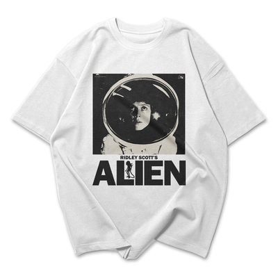 Camiseta Oversized Vintage Alien Movie 1979 Astronauta