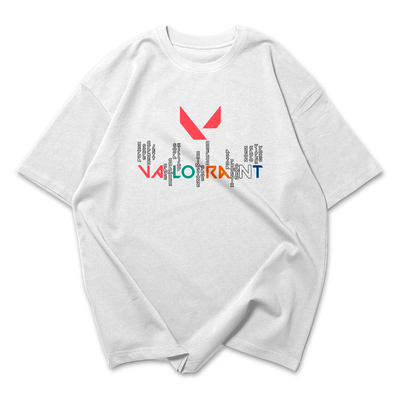 Camiseta Oversized Valorant Nomes Logo