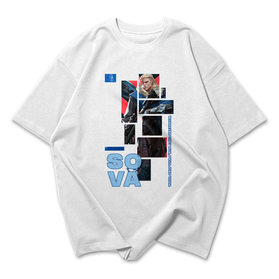 Camiseta Oversized Valorant Sova Quadrados