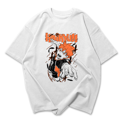Camiseta Oversized Haikyu Fly Hight Graphic