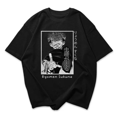 Camiseta Oversized Ryomen Sukuna Jujutsu Kaisen