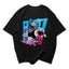 Camiseta Oversized Arcane Jinx Mascara
