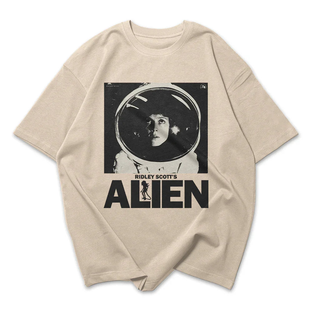 Camiseta Oversized Vintage Alien Movie 1979 Astronauta