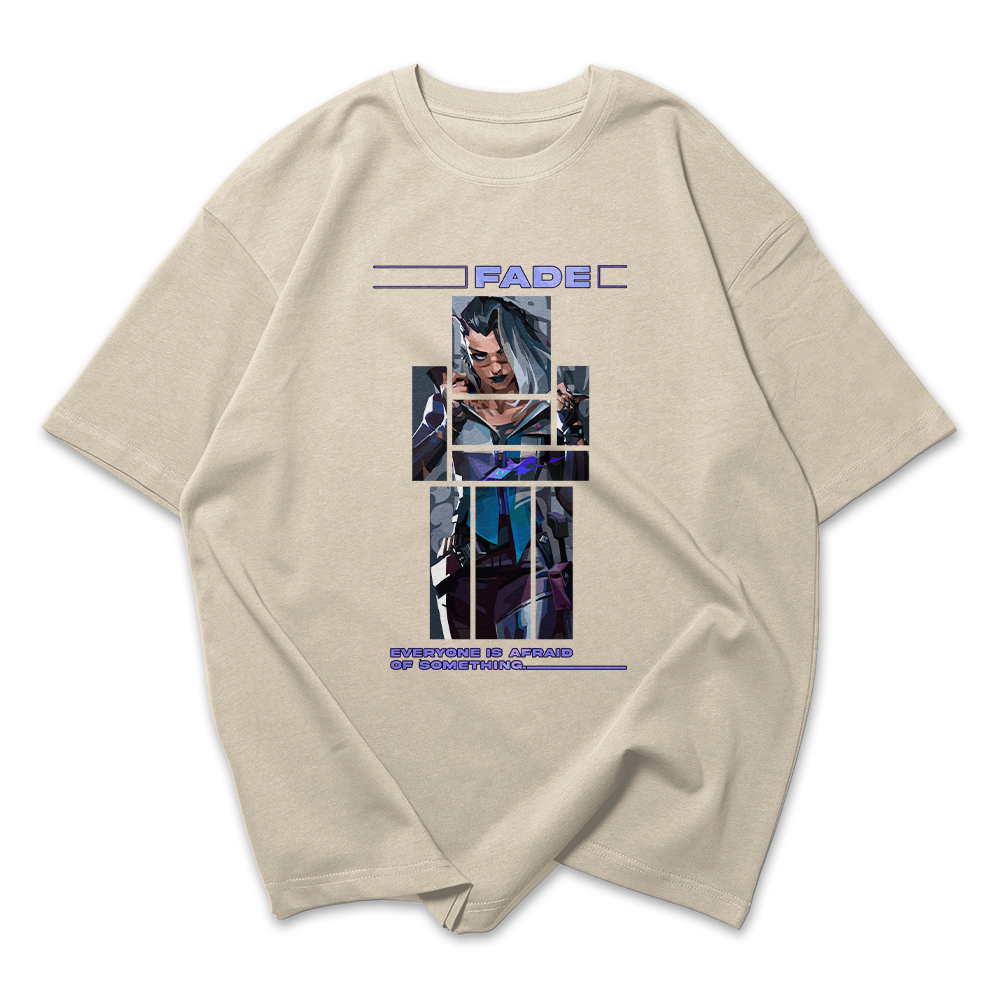 Camiseta Oversized Valorant Fade Quadrados