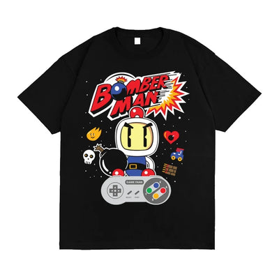 Camiseta Básica Unissex Bomber Man Video Game Retro