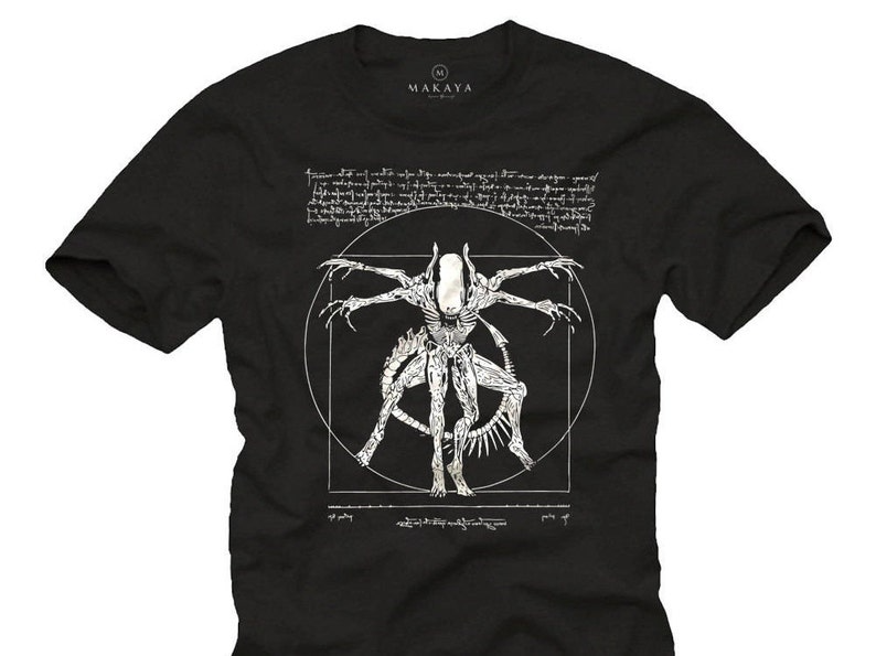 Camiseta Básica Unissex Vinci Alien