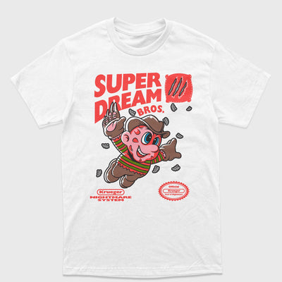 Camiseta Básica Unissex Super Mario Dream Freddy Krueger