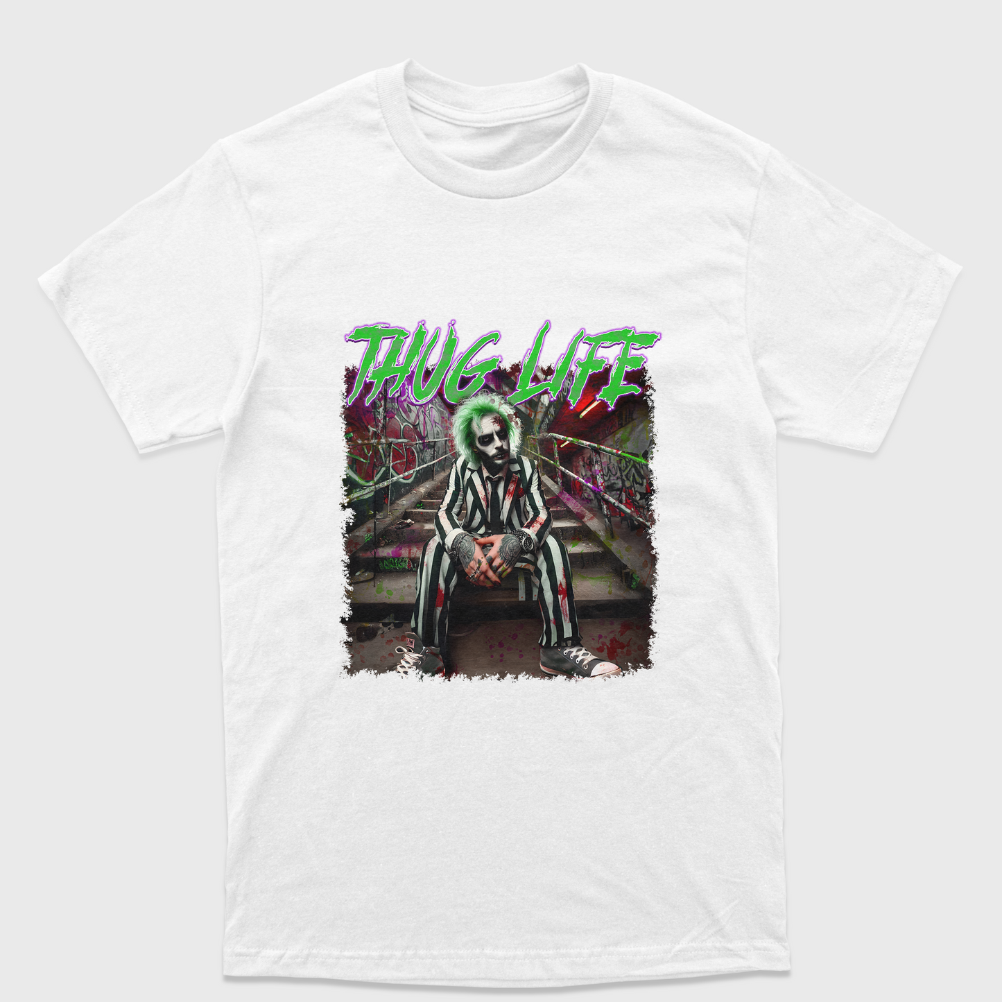 Camiseta Básica Unissex Thug Life Beetlejuice