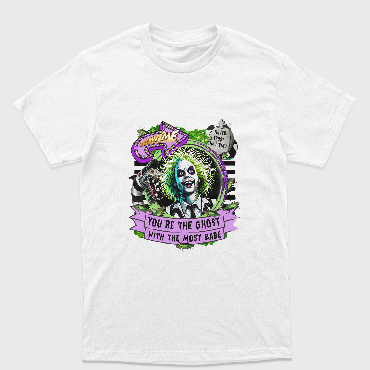 Camiseta Básica Unissex You Are The Ghost Beetlejuice
