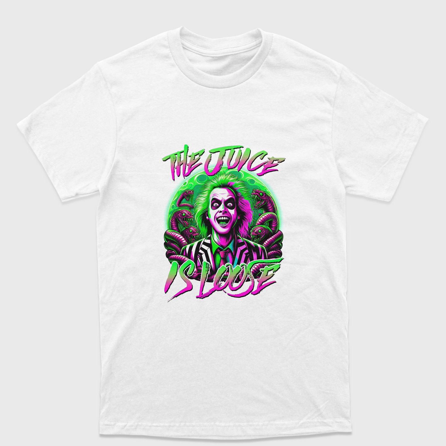 Camiseta Básica Unissex Beetlejuice The Juice Is Loose