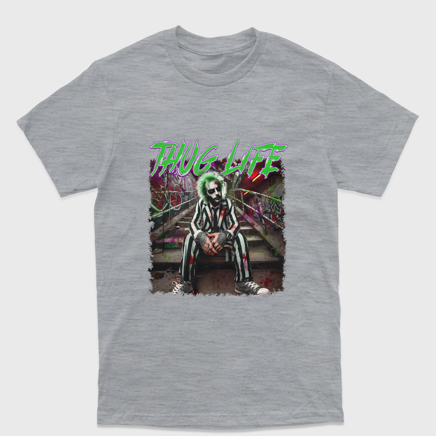 Camiseta Básica Unissex Thug Life Beetlejuice