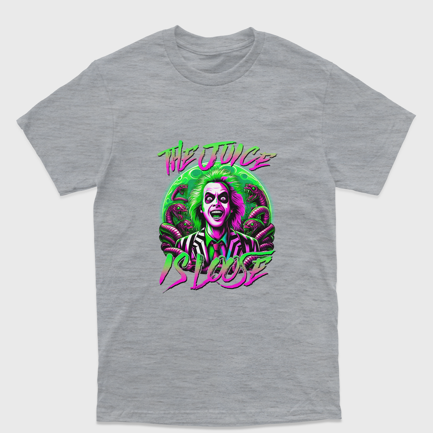 Camiseta Básica Unissex Beetlejuice The Juice Is Loose