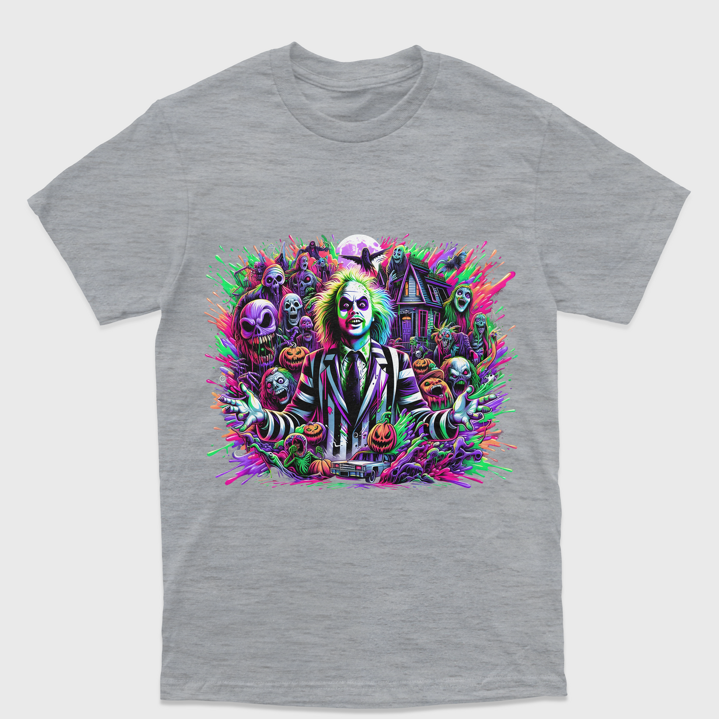 Camiseta Básica Unissex Beetlejuice Movie Ghost