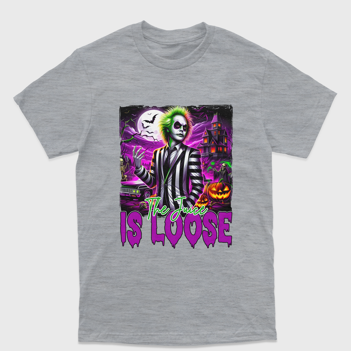 Camiseta Básica Unissex The Juice Is Loose Beetlejuice Movie