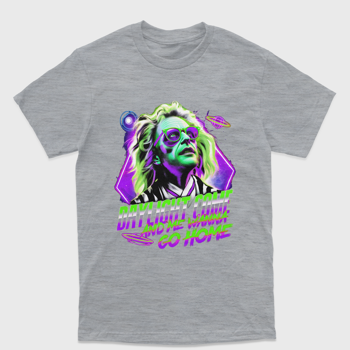 Camiseta Básica Unissex Daylight Come Beetlejuice