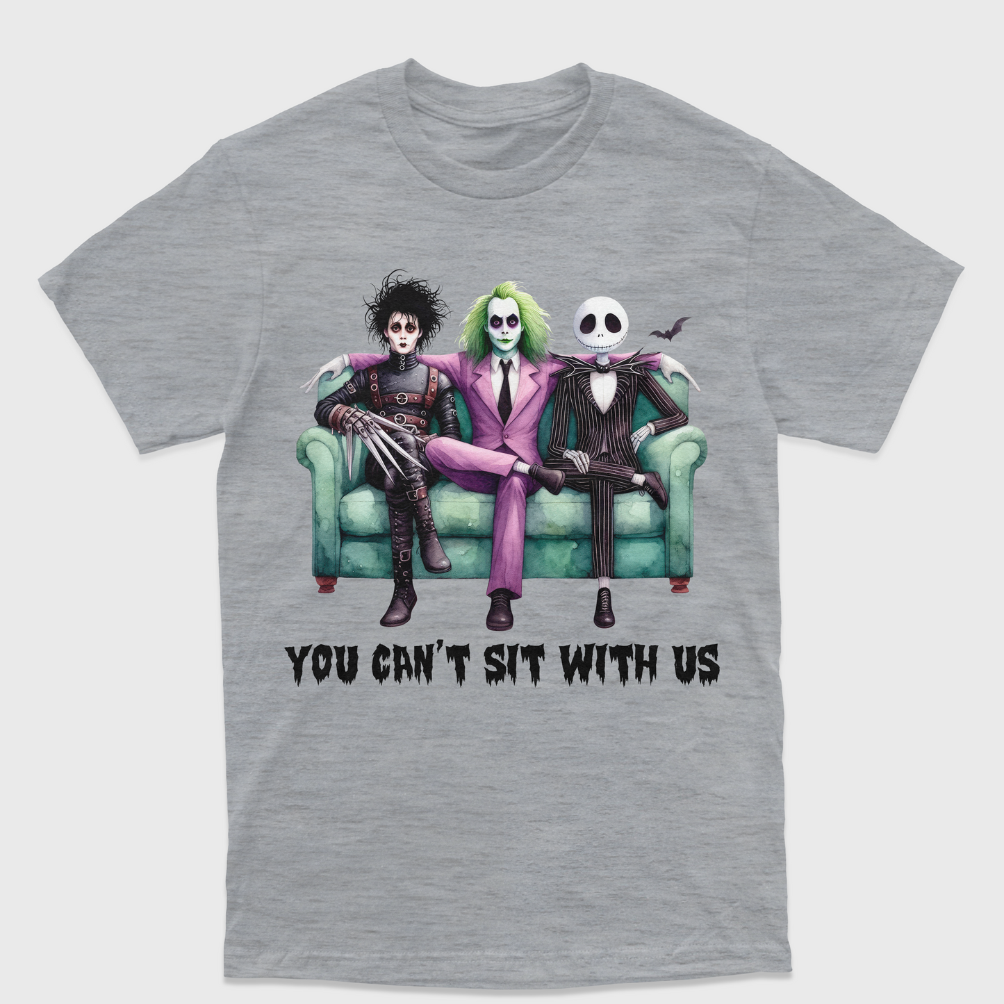 Camiseta Básica Unissex Beetlejuice You Can't Sit With Us