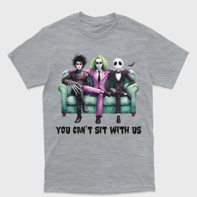 Camiseta Básica Unissex Beetlejuice You Can't Sit With Us
