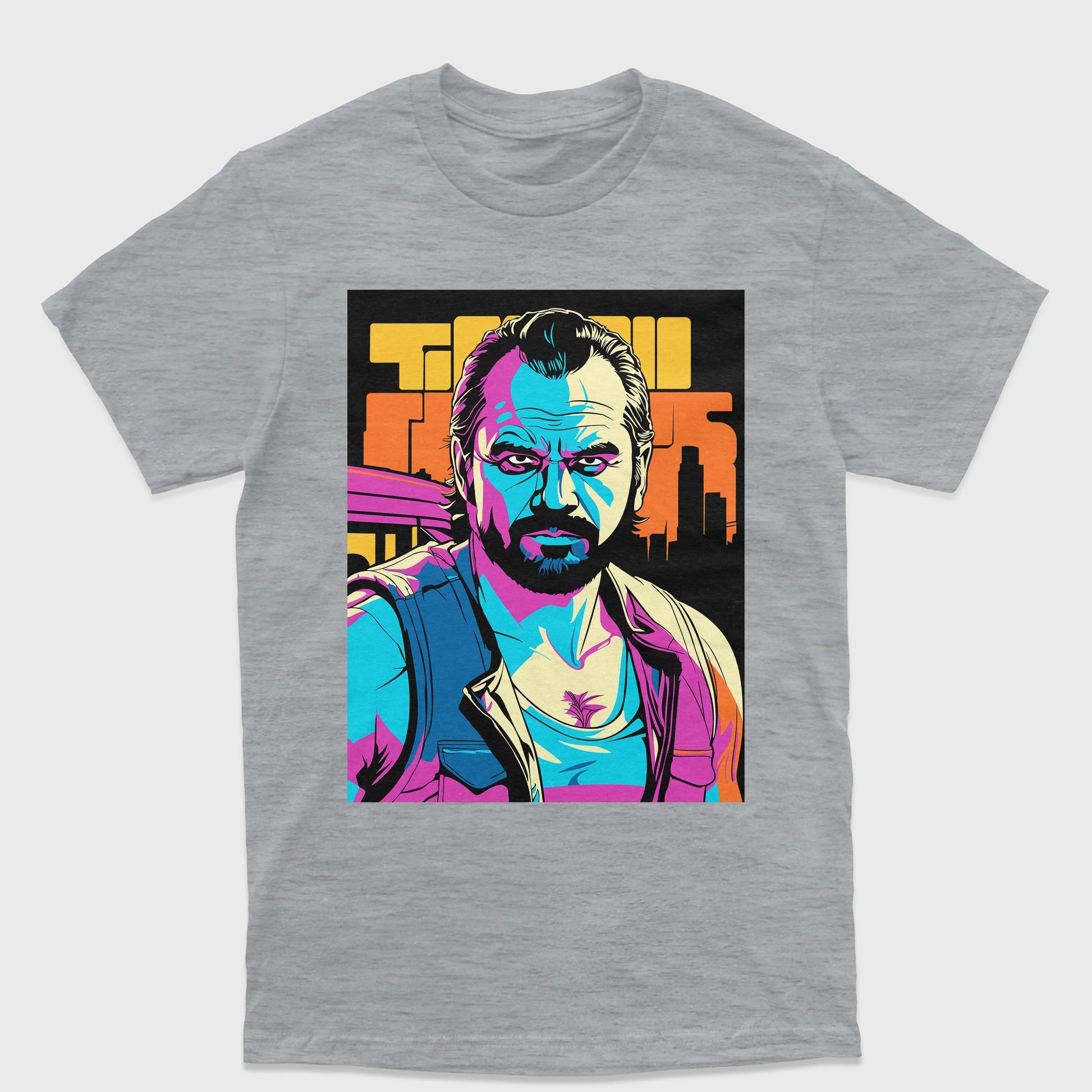 Camiseta Básica Unissex GTA Game-CINZA