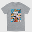 Camiseta Básica Unissex Grand Theft Auto Vice City-CINZA