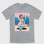 Camiseta Básica Unissex Grand Theft Auto Woman-CINZA