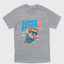 Camiseta Básica Unissex Super Peter Mario Cinza 