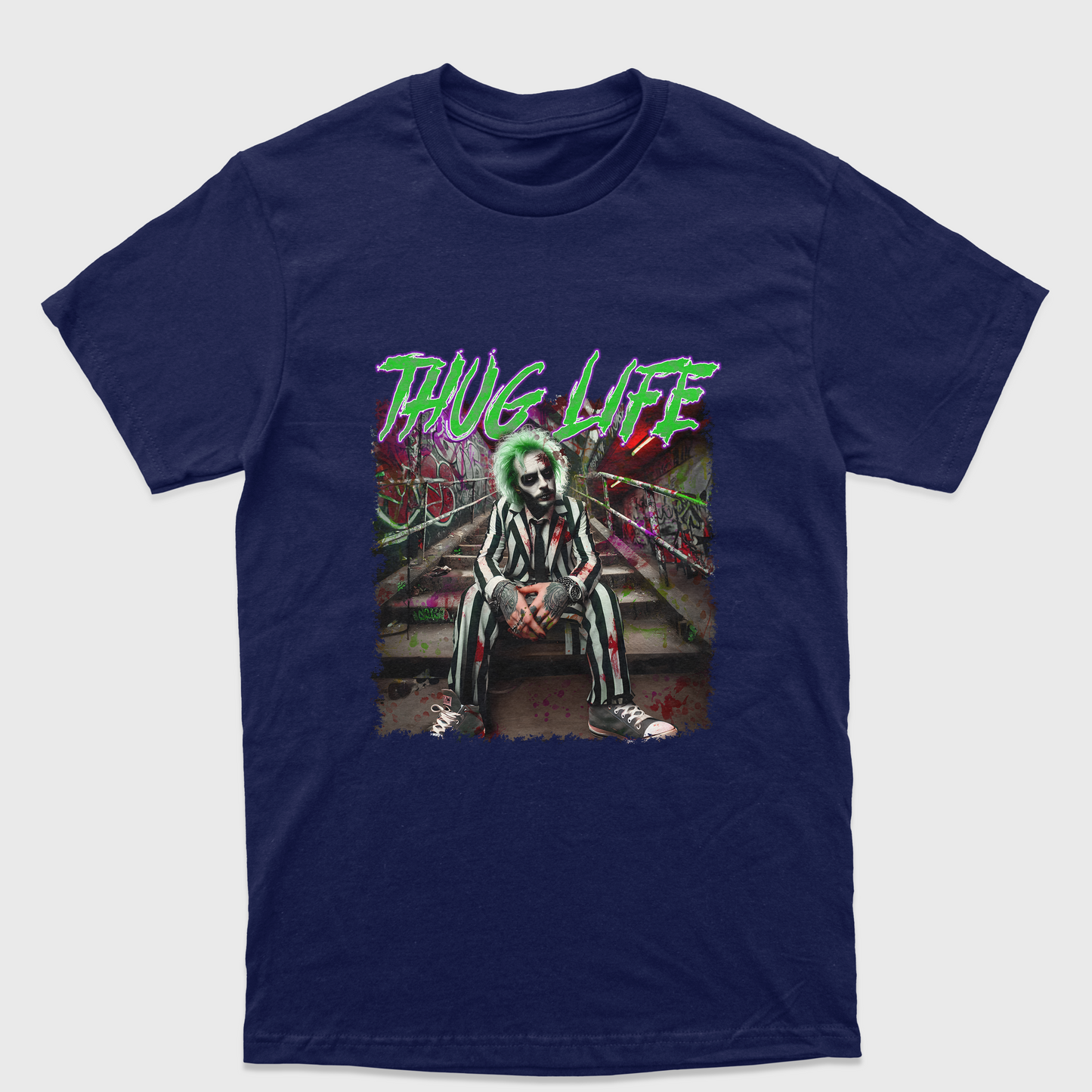 Camiseta Básica Unissex Thug Life Beetlejuice