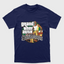 Camiseta Básica Unissex Grand Theft Auto San Andreas-AZUL MARINHO