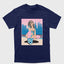 Camiseta Básica Unissex Grand Theft Auto Woman-AZUL MARINHO