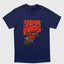 Camiseta Básica Unissex Super Mario Deadpool Marvel Azul Marinho